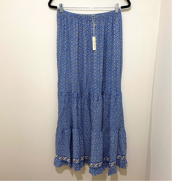 NWT Max Studio London Skirt, Medium $195 Cottagecore Prarie Boho - Picture 3 of 15